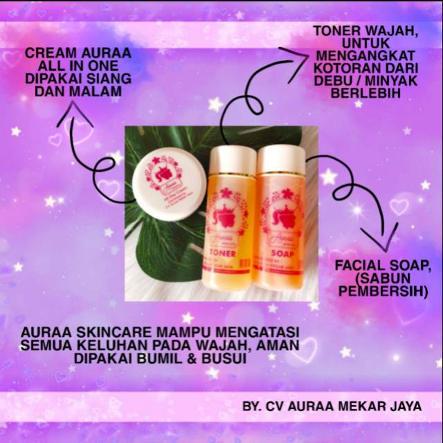 Aura skincare BPOM aman untuk ibu hamil dan menyusui, aman untuk anak usia 15 tahun +