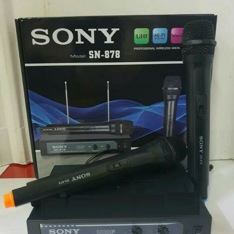 Mic Wireless Sony SN-878 SN-878 Pegang2 Profesional Wireless System
