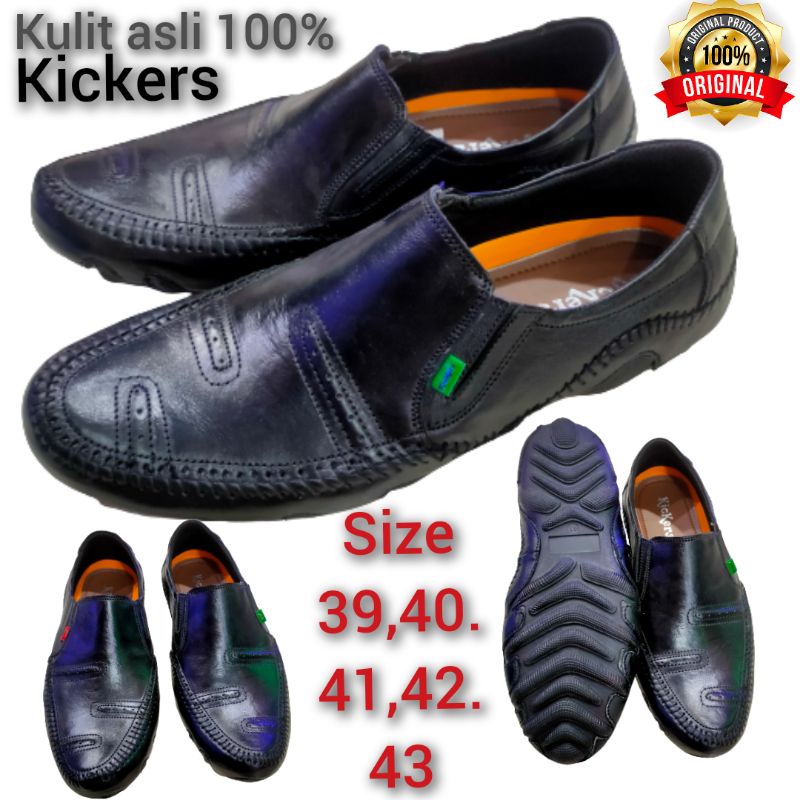 SEPATU CASIAL SLIP ON KULIT ASLI/SEPATU PANTOPEL/SEPATU KERJA TREN TERBARU