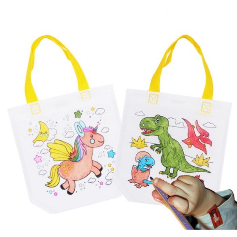 

diy mewarnai tas 2 sisi