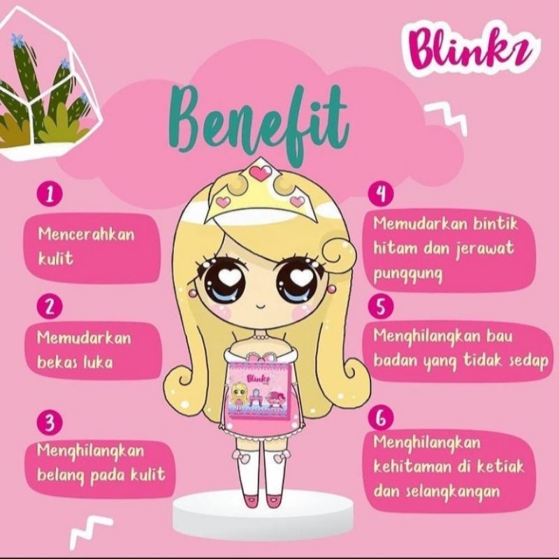 BLINKZ SOAP SABUN PEMUTIH BADAN BPOM /SABUN WHITENING BLINKZ