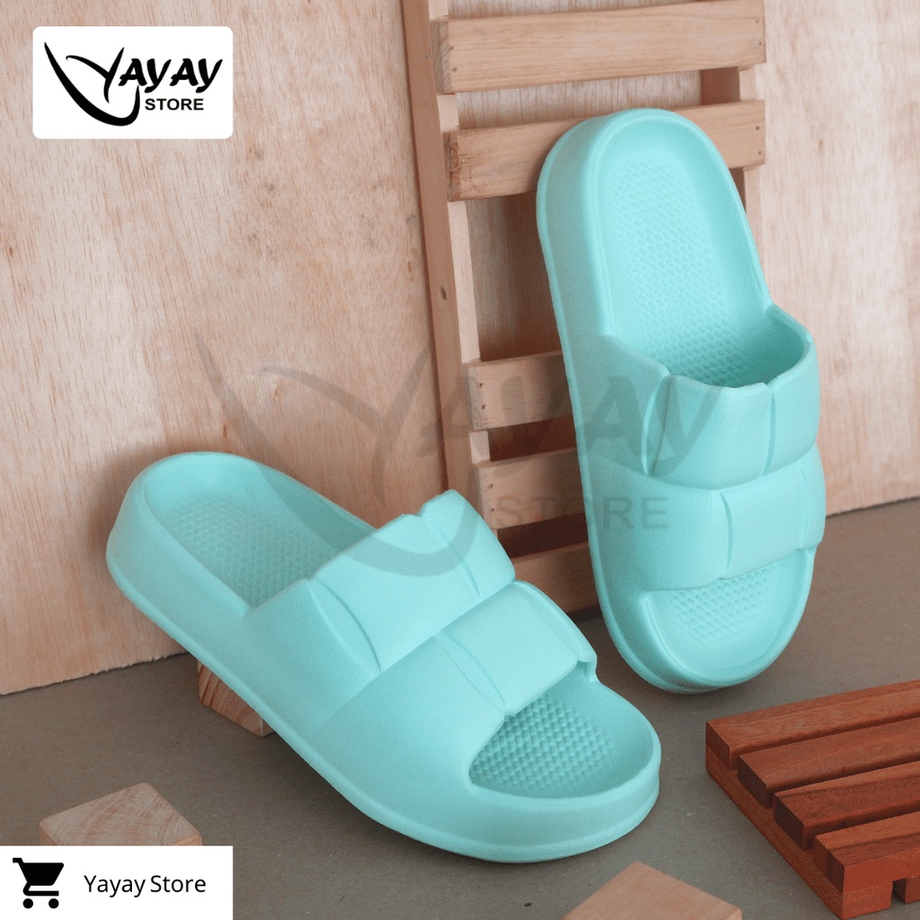 Sandal Slop Korean Wanita full Eva Anti air, anti licin, anti slip ringan dan tebal New Model