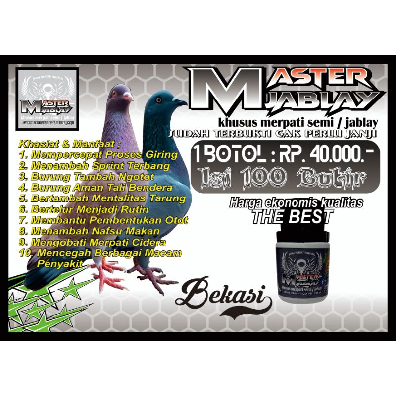 Master Jablay jamu merpati