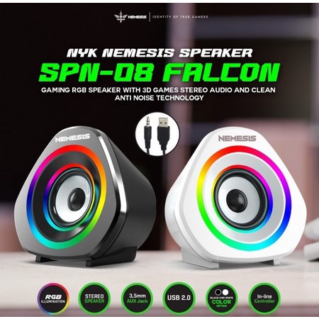 ITSTORE NYK SPN-08 / SP N08 Falcon Speaker Gaming Stereo with RGB Original SP 08