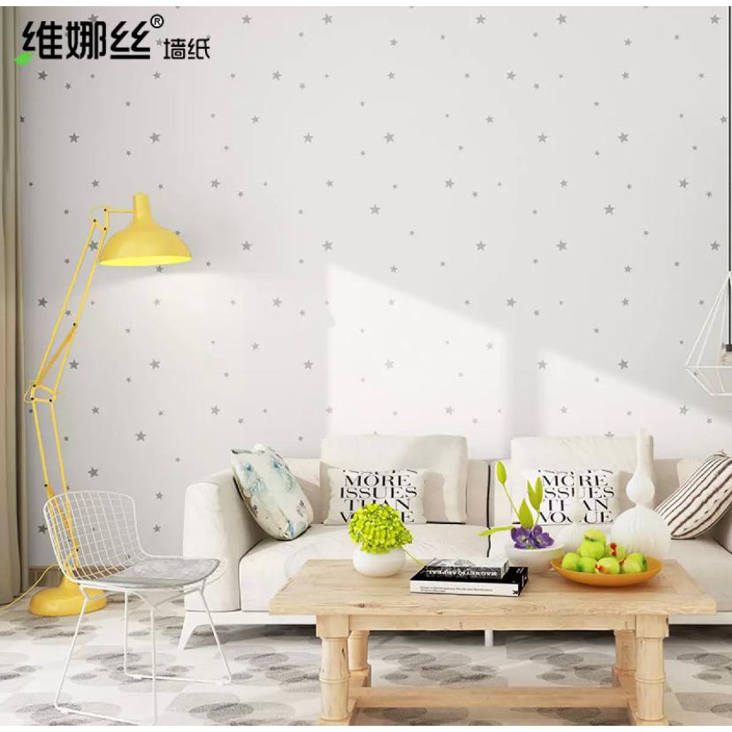 Wallpaper Dinding BINTANG SILVER