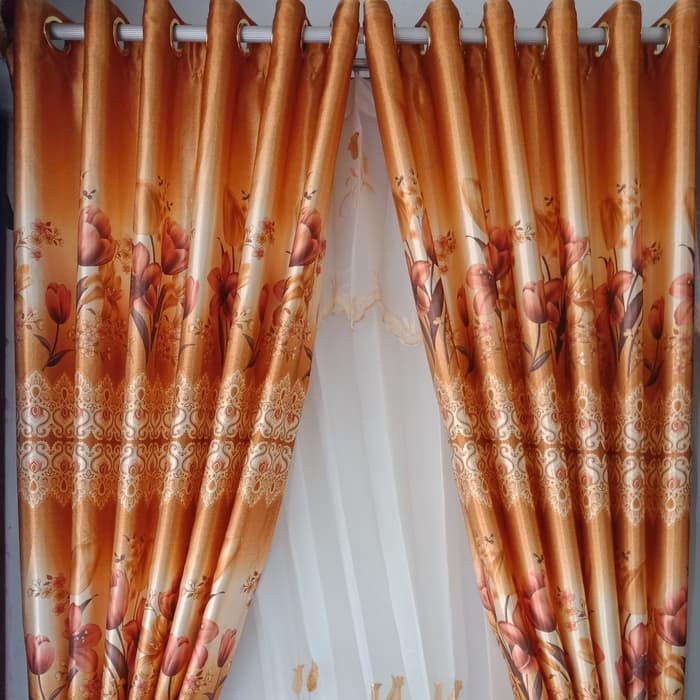 Promo Minimalis TULIP BATIK Coklat MUDA
