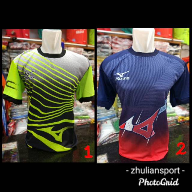 Kaos baju jersey voli volley mizun0 printing motif garis simple proliga murah bisa cod