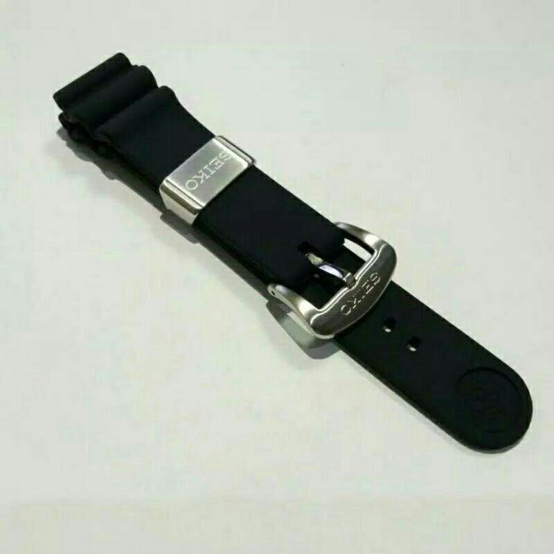 Rubber Strap Tali Jam Seiko 5 SNK809K2 Automatic 21 Jewels Strap Silicon Jam Seiko