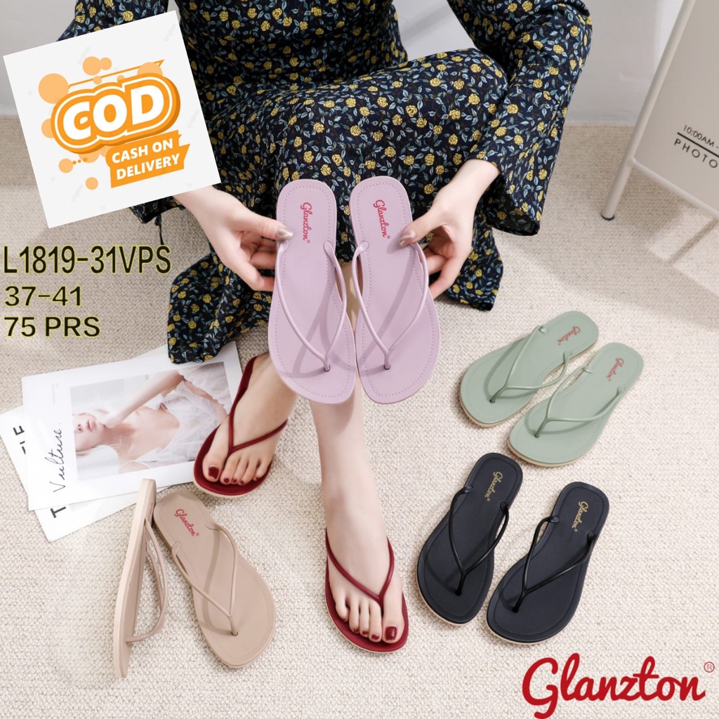 sandal jepit wanita jelly jepit kecil doff glanzton jlt 1819-31 vps bisa bayar di tempat ( cod )