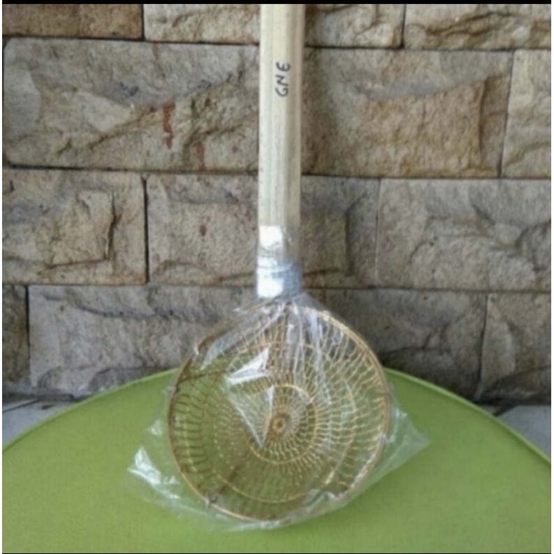 Saringan mie kuningan no 6  saringan ayam kuningan asli no 5