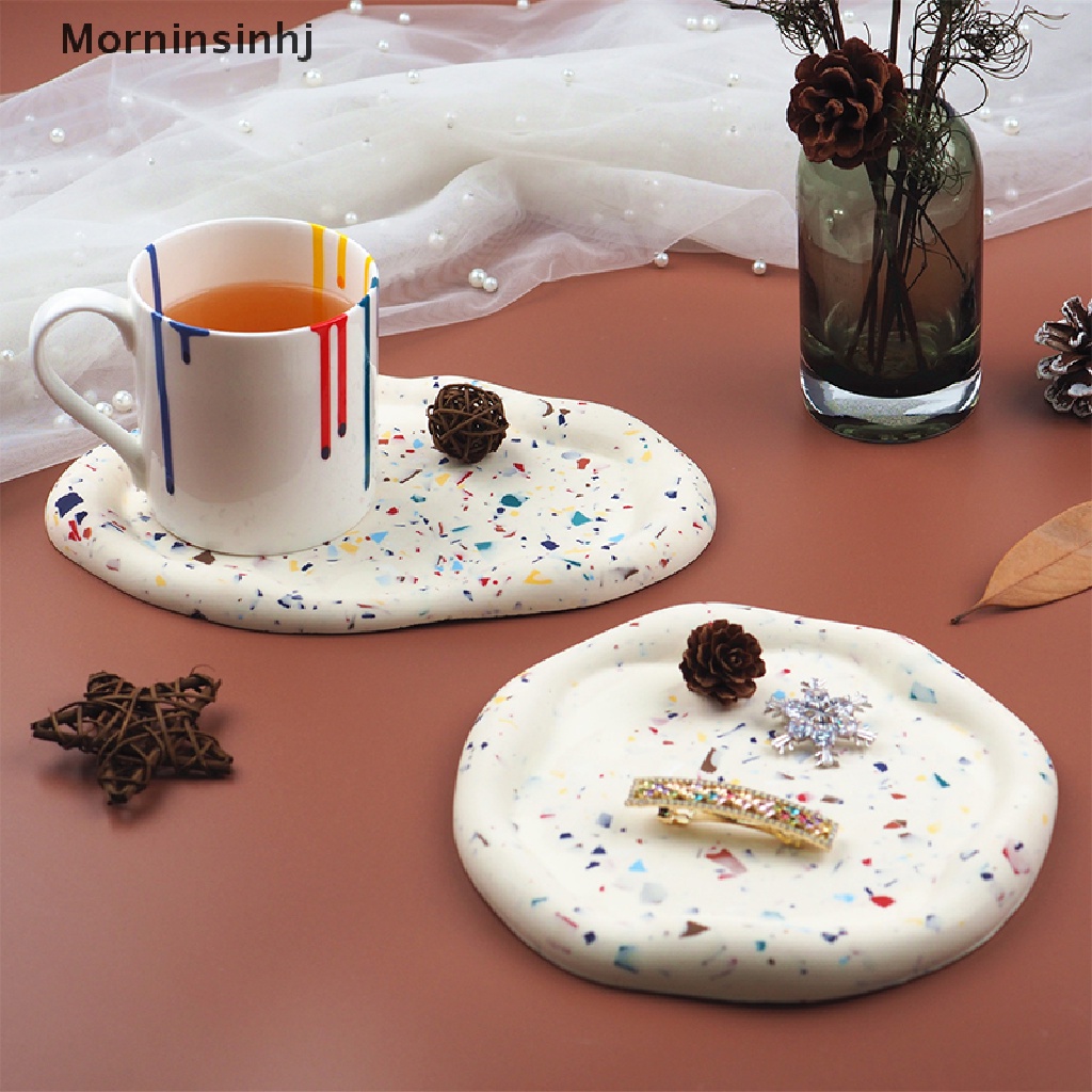 Mornin DIY Resin Irregular Clouds Plate Tray Tea Coaster Piring Perhiasan Cetakan Silikon id