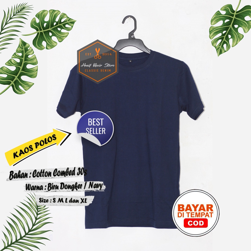 DISTRO KAOS POLOS TERLARIS COTTON 100%, COMBED 30S  PRIA/WANITA BANYAK WARNA UNTUK CEWEK/COWOK ORIGI