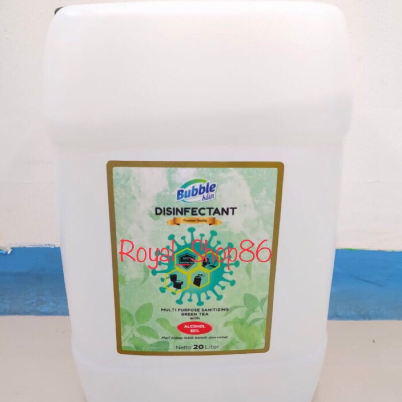 Disinpectant Food Grade Disinpektan Bubble Klin 20 Liter