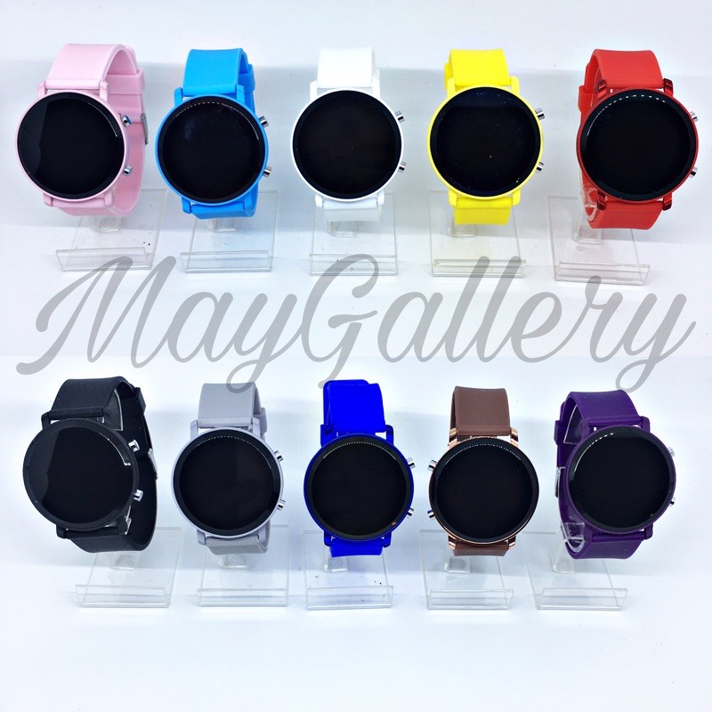 Jam Tangan Led Watch Bulat (Free Gift)