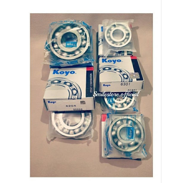 Bearing lahar rasio gardan as pully set Mio M3/Mio Z/Soul GT125/Fino 125/ Xride 125 Fullset Koyo Ori