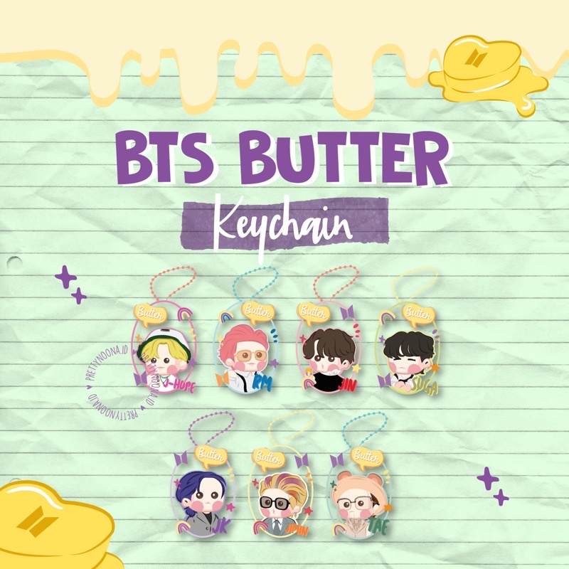 BTS BUTTER KEYCHAIN