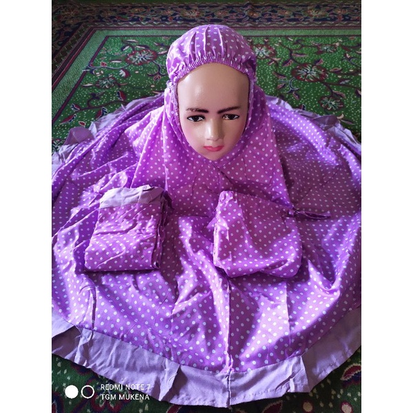 (Ready siap kirim) MUKENA ANAK PEREMPUAN  KATUN ADEM MOTIF KARTUN USIA 2 3 4 5 TAHUN size M L dan XL MUKENA ANAK 2-5 TH / MUKENA KARAKTER-Polka