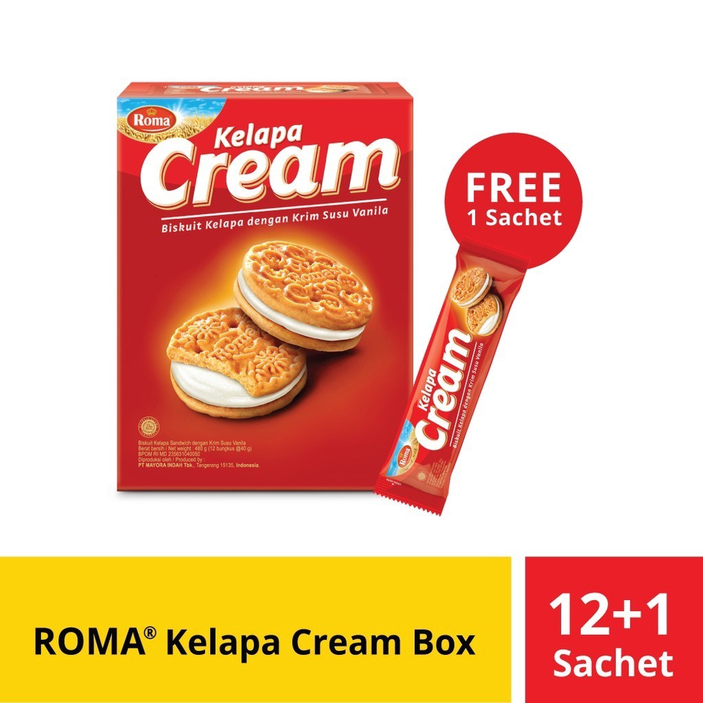 

Roma Cream Kelapa 1 Pak Isi 12 Pcs @40 gr MURAH