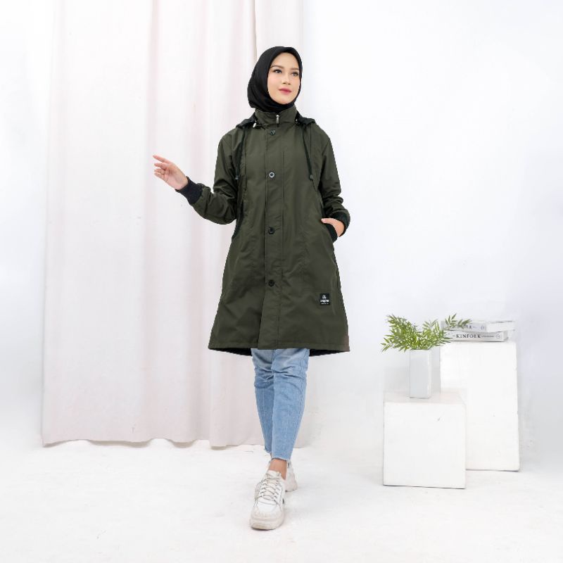 ANAPHA jacket parka muslimah jaket parka wanita jaket hijabers hijaber jaket parka panjang