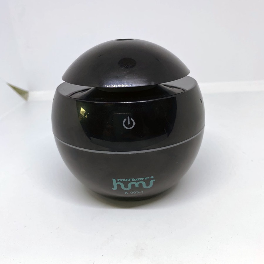 Taffware Aromatherapy Air Humidifier Desain Bulat Warna Hitam Black