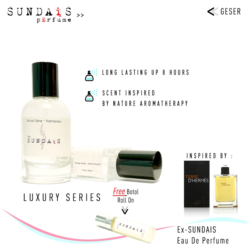 Parfum Pria Tahan Lama Tere D'Hermes Wangi Elegan Dan Masculin Original By SUndais Perfume / Minyak 