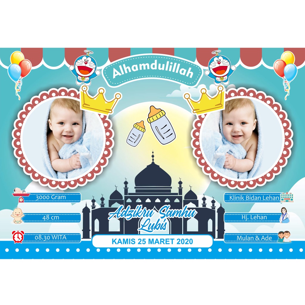 CETAK BIODATA BAYI UKURAN BESAR 17R/12Rs (48x32)cm-30