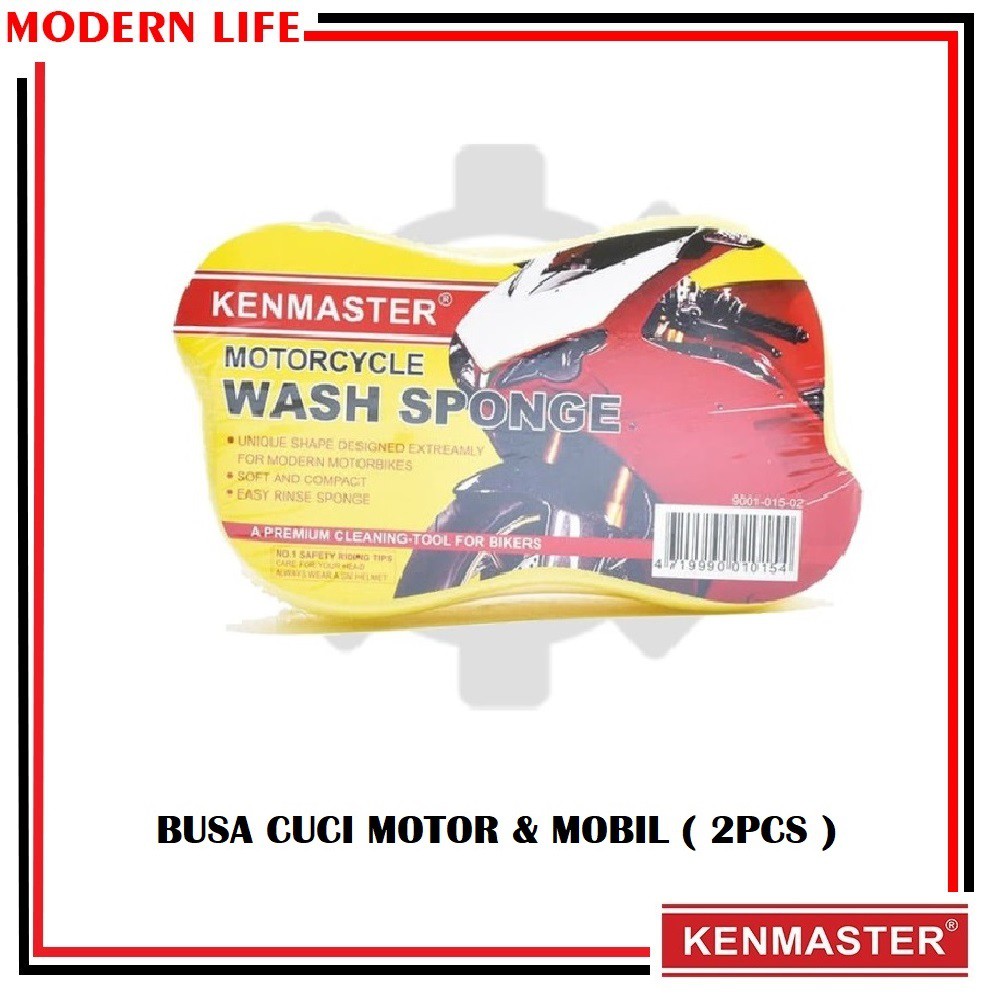 Busa Sponge Foam Spons Cuci Mobil Motor Piring Wash Spon Tebal ( 2pcs )