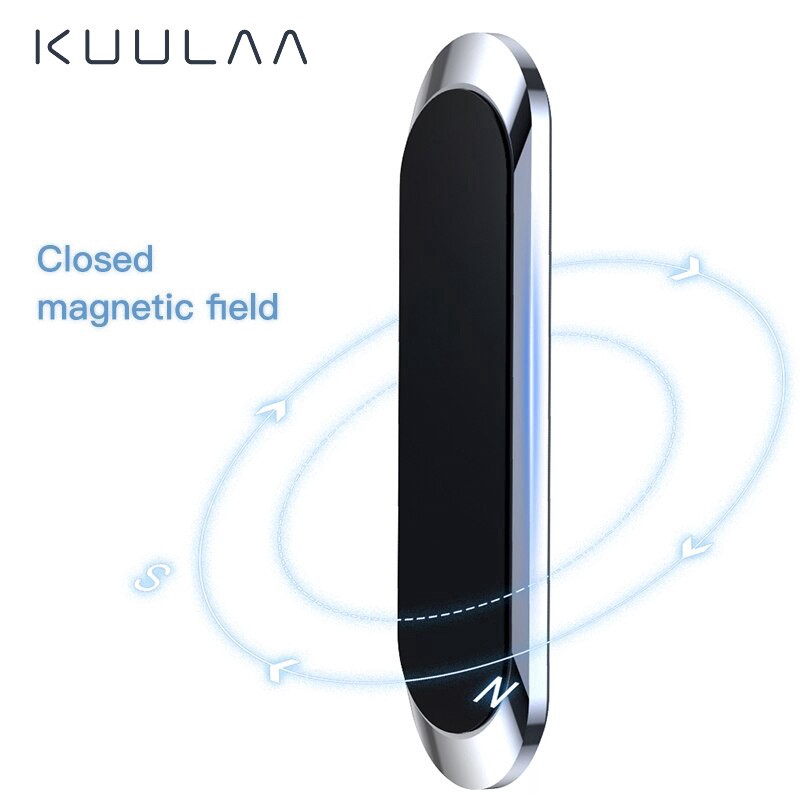 

KUULAA Stand Holder Handphone Magnetik Bentuk Strip Mini Bahan Metal untuk Dashboard Mobil