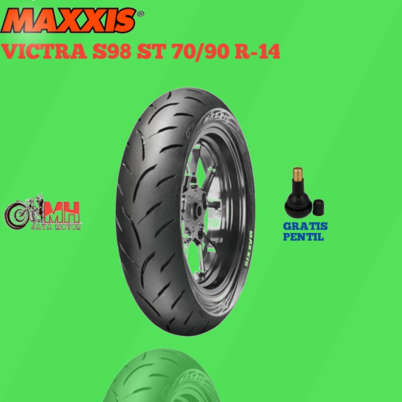 BAN MOTOR MATIC 70/90 R-14 TUBLES/ MAXXIS VICTRA