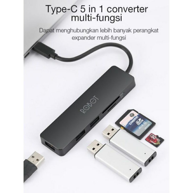 USB C HUB Adapter 5 in 1 USB 3.0