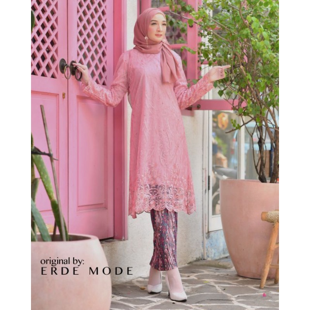 TUNIK TILLE BORDIR/TUNIK KEBAYA/KEBAYA MODERN/KEBAYA JUMBO LD 130/KEBAYA/TUNIK/BAJU/KEBAYA COUPLE-7