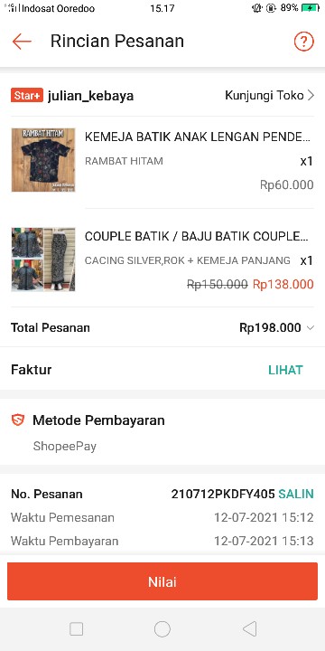 Kemeja Batik Anak Lengan Pendek Terbaru / Hem