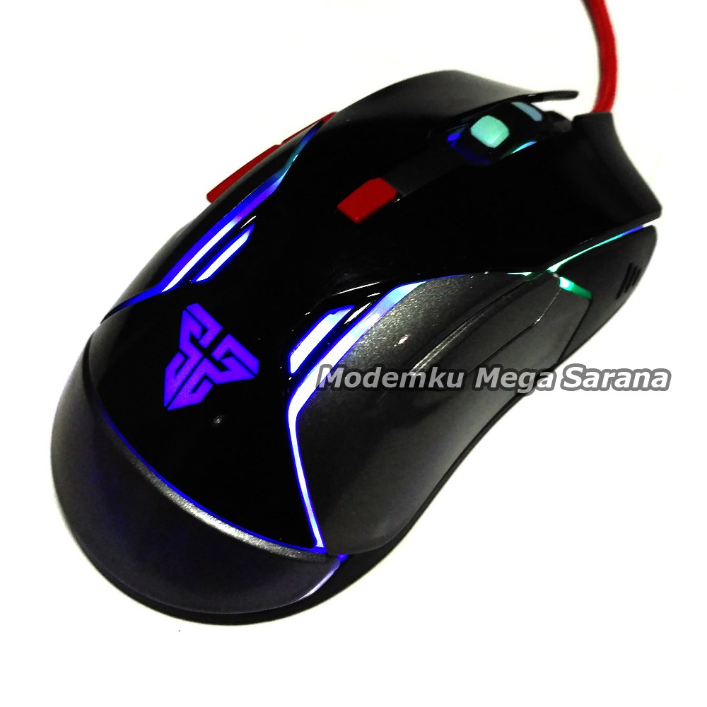 Fantech Mouse Gaming Warwick V5 USB - Hitam Metalic