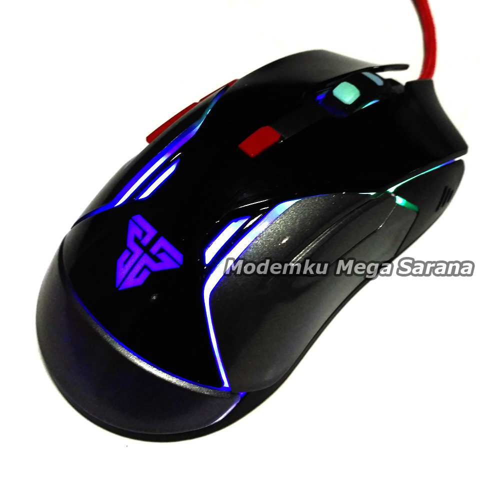 Fantech Mouse Gaming Warwick V5 USB - Hitam Metalic