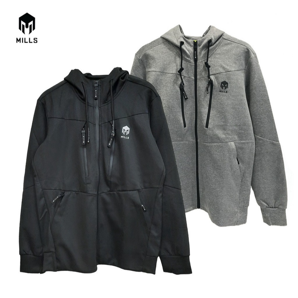 MILLS Jaket Olahraga Thunder Training Jacket 2.0 8010 Grey, Black