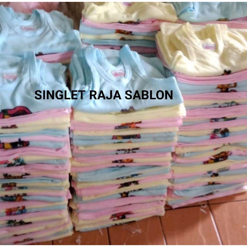 1 Lusin/SINGLET ANAK Gambar / Polos  Di jual Perlusin