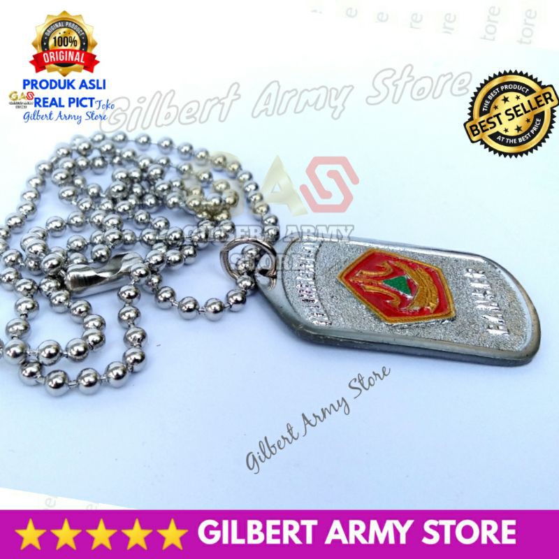 Kalung Banser Cor Anti Karat Murah Titanium stainless Kalung Dogtag Pria Grosir Gilbert Army Store