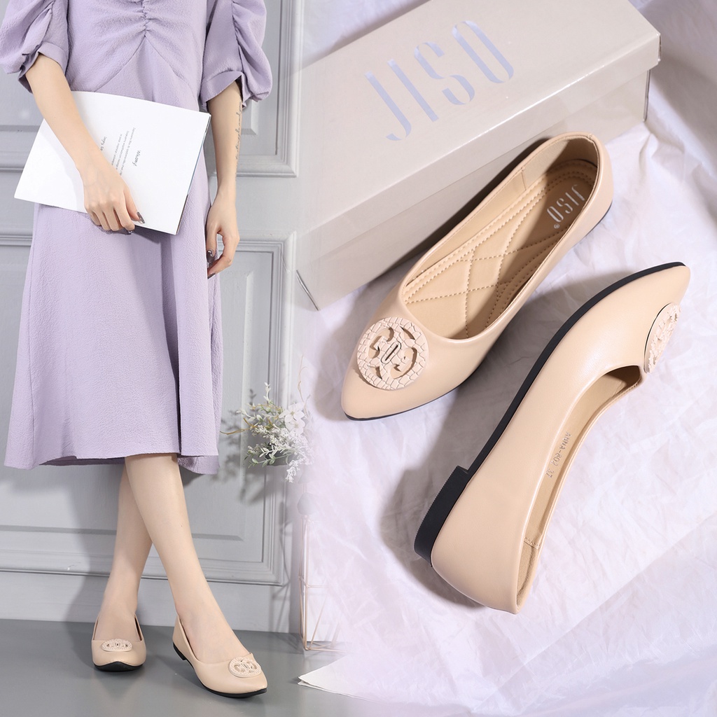 Jiso ANNA-802 Sepatu Flat shoes Wanita Sepatu Kerja Wanita