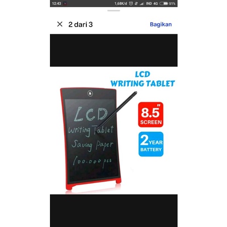 LCD writing tablet