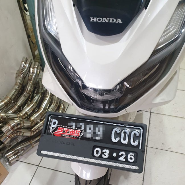 Breket PCX 160 variasi PCX 160 dudukan plat nomor PCX 160 STMS
