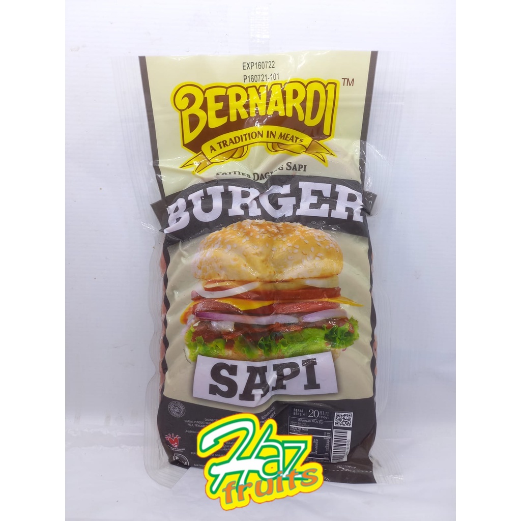 

BND Bernardi Burger Sapi 20 pcs 450 gr