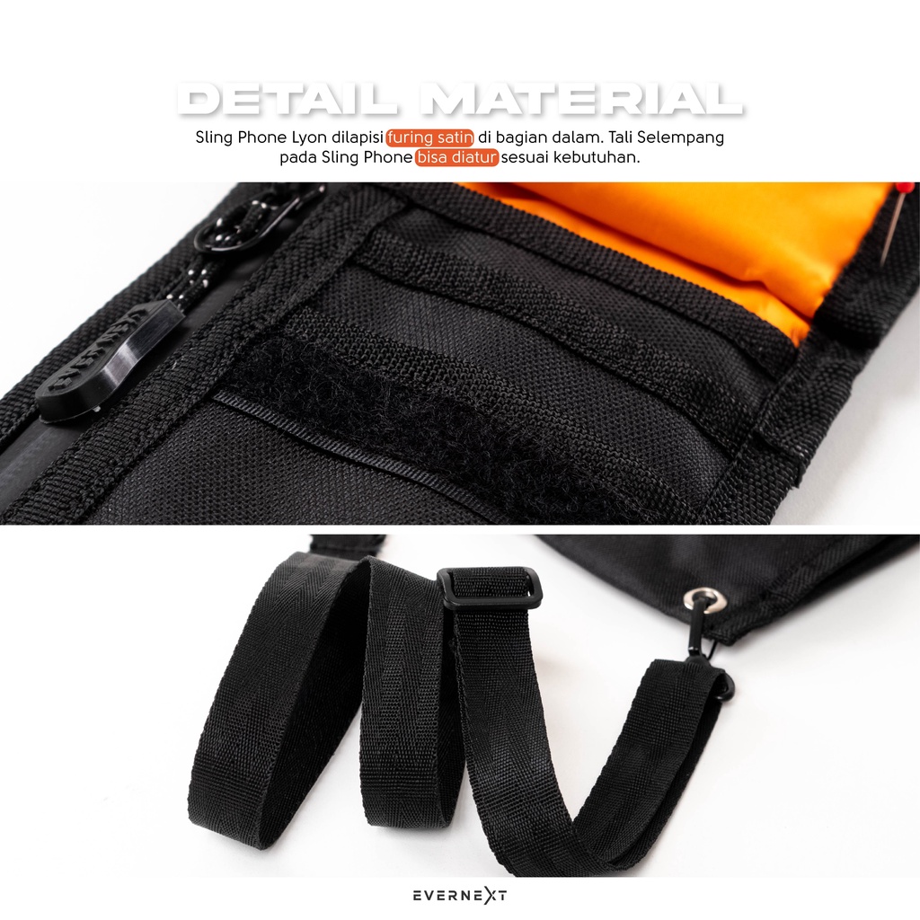 Hanging Wallet Tas Dompet Gantung Leher Hp Pria Tas Kalung Leher Hp Waterproof Sling Phone Anti Air Anti Sobek