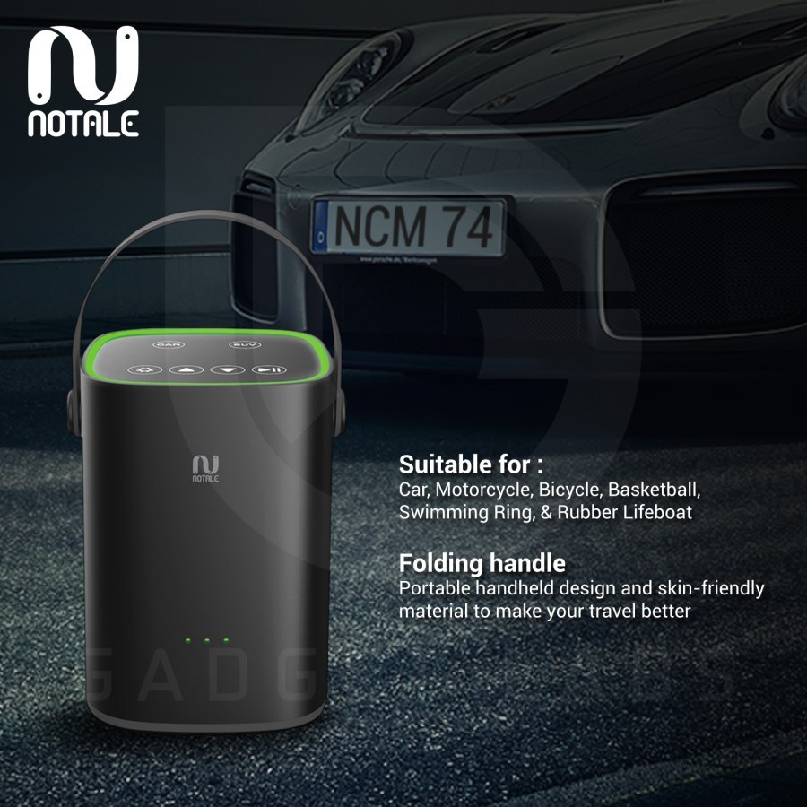 Notale Electric Air Pump / Pompa Ban Sepeda Motor Mobil Garansi Resmi