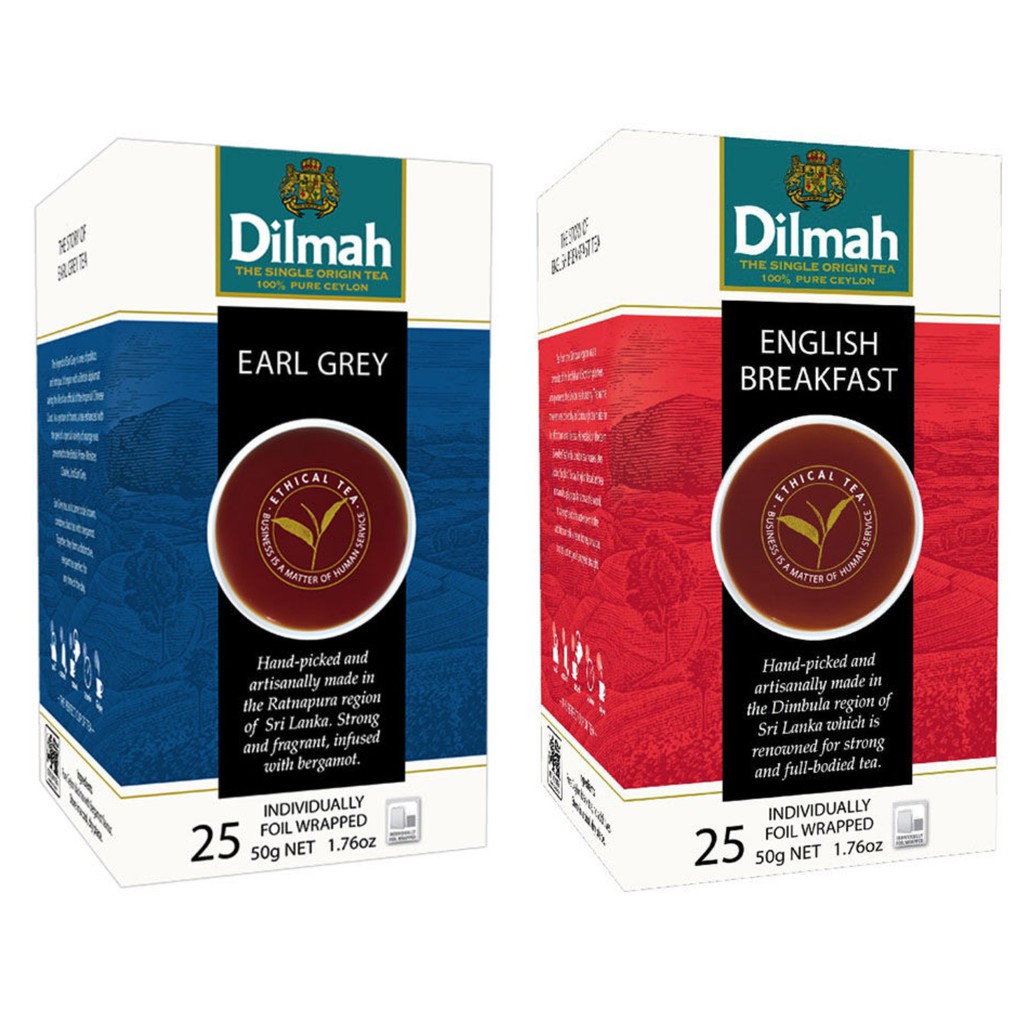 

[ISI 25] Teh Celup Kemasan DILMAH Envelope Tea English Breakfast / Earl Grey