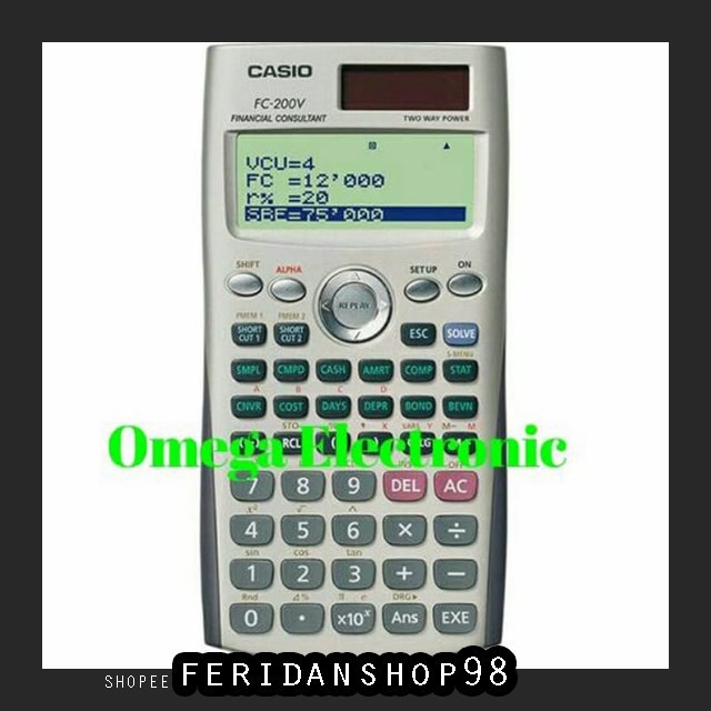 

BT265 CASIO FC 200 BEST V FINANCIAL CALCULATOR BY FERIDANSHOP98