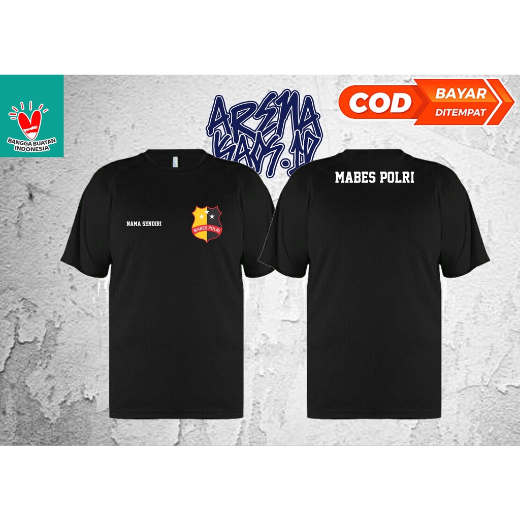BAJU KAOS JERSEY DRYFIT MABES POLRI POLRI