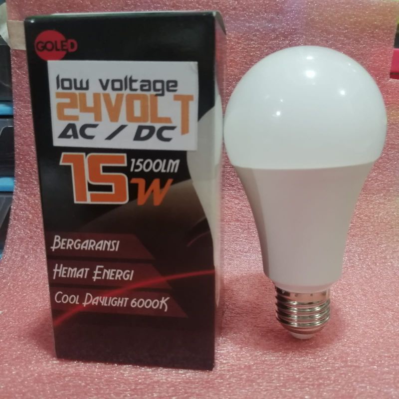 Goled bohlam lampu led 15watt 24V DC murah