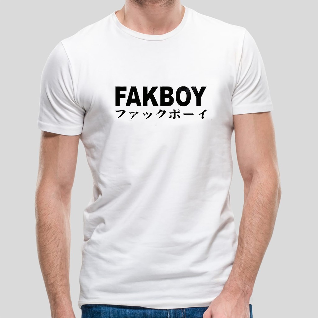 bisa COD / DS - Kaos oblong FAKBOY / kaos oblong / kaos santai / baju santai pria