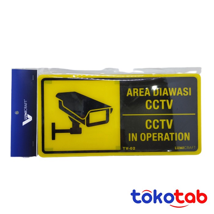 

PAPAN BOARD MIKA SIGN CCTV IN OPERATION 32X16CM TV-02