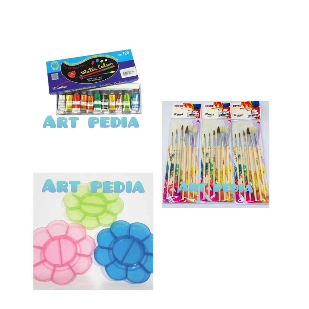 

Paket Alat Lukis (Kuas+palet+cat air)